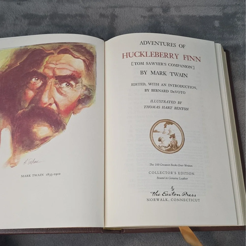 The Adventures of Huckleberry Finn (Tom Sawyer's Companion) Easton Press